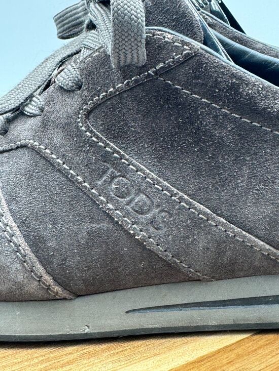 TOD\'S Men\'s Sport Sneakers Brown Calfskin Suede Lace Up Size 8.5/US 9.5 main image 6